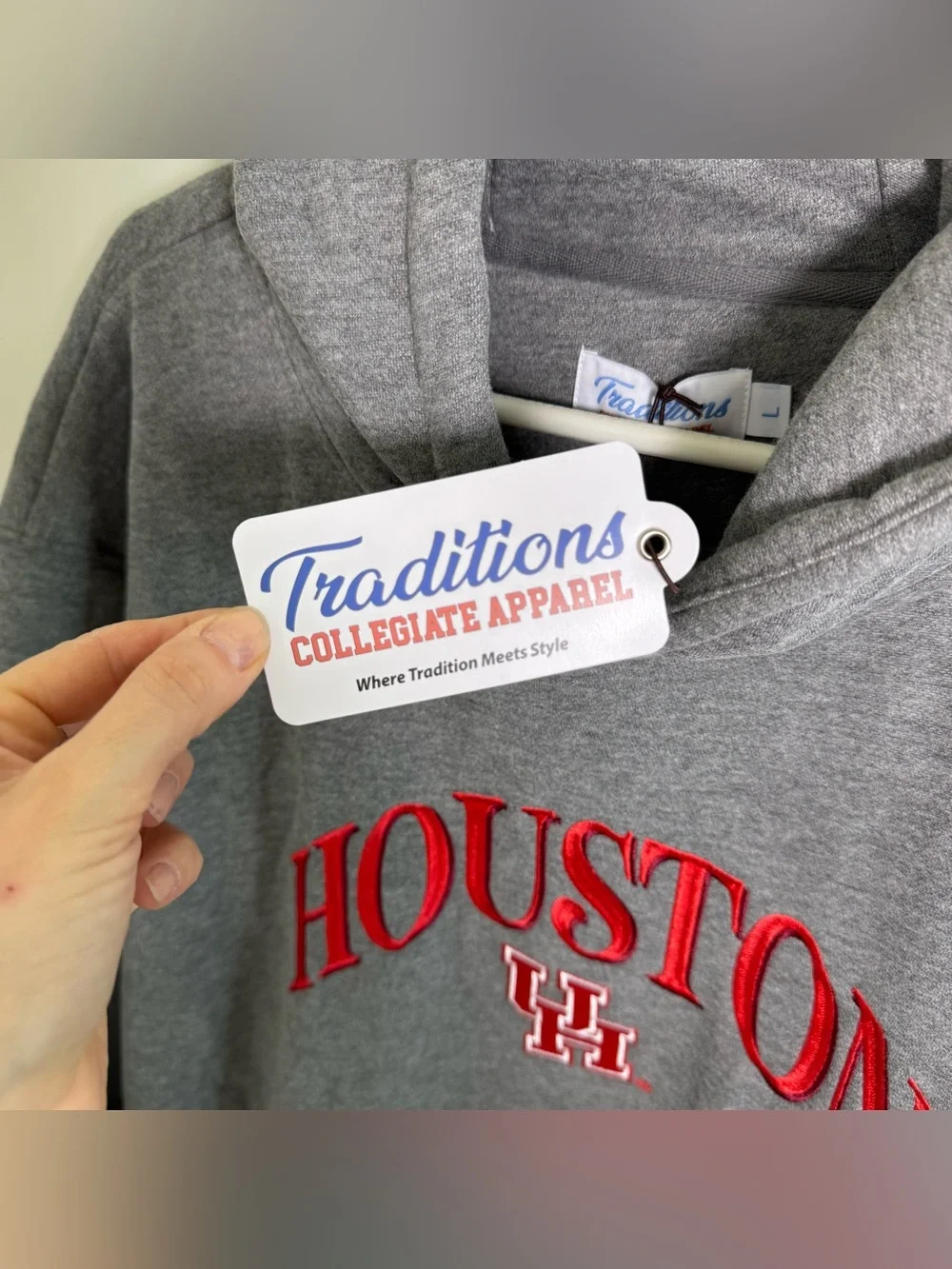 Traditions Collegiate Apparel Houston Oversized Hoodie L Heavyweight - Picture 6 of 9